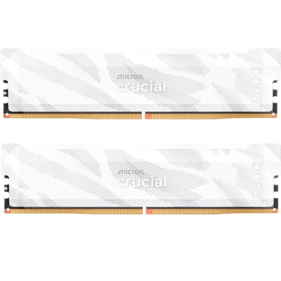 Модуль пам'яті для комп'ютера DDR5 32GB (2x16GB) 6400 MHz Pro Overclocking White Micron (CP2K16G64C32U5W)