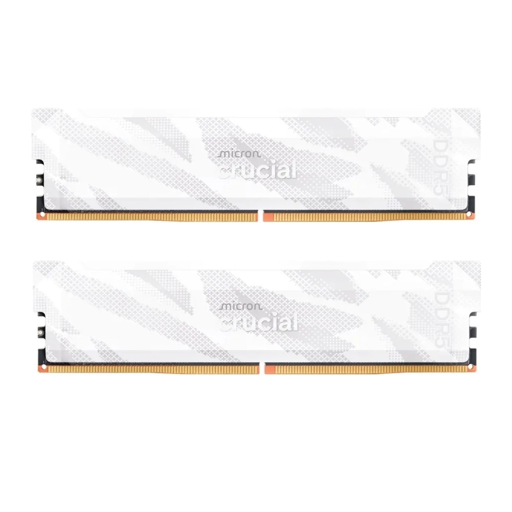 Модуль пам'яті для комп'ютера DDR5 32GB (2x16GB) 6400 MHz Pro Overclocking White Micron (CP2K16G64C32U5W)