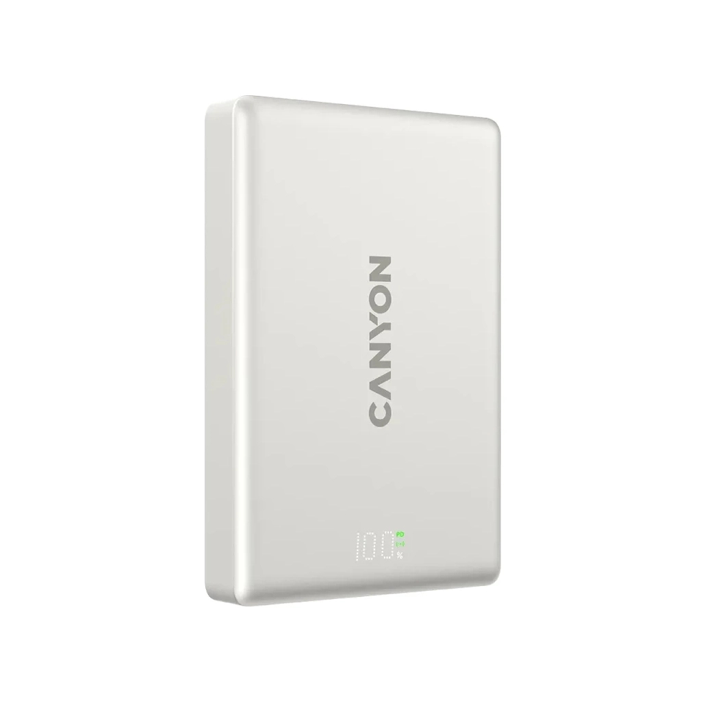 Повербанк Canyon 10000mAh OnPower 511 PD20W Magnetic wireless MagSafe Grey (CNS-CPB511G)