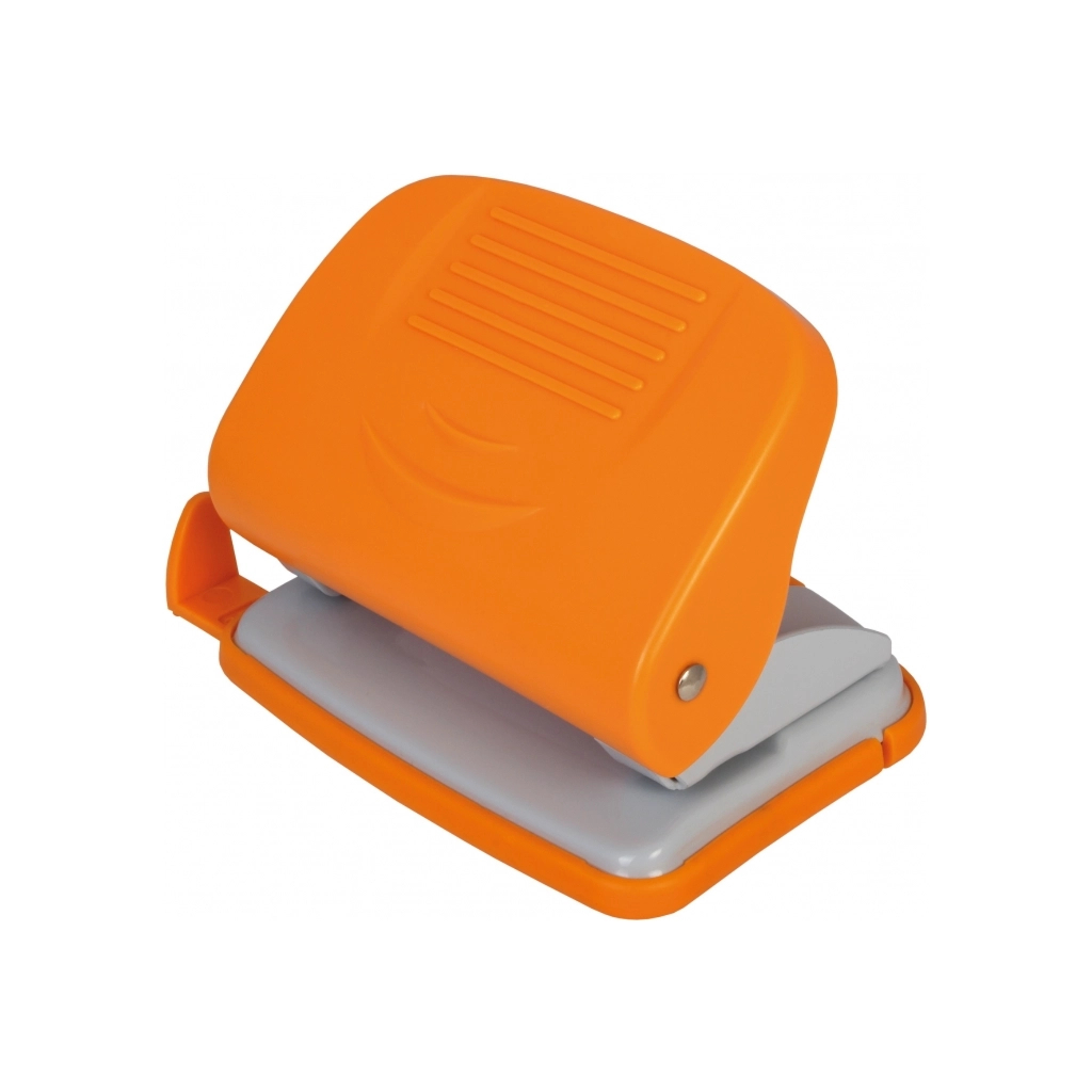 Діркопробивач Economix пластиковий з лінійкою, до 20 аркушів помаранчевий (E40134-06)