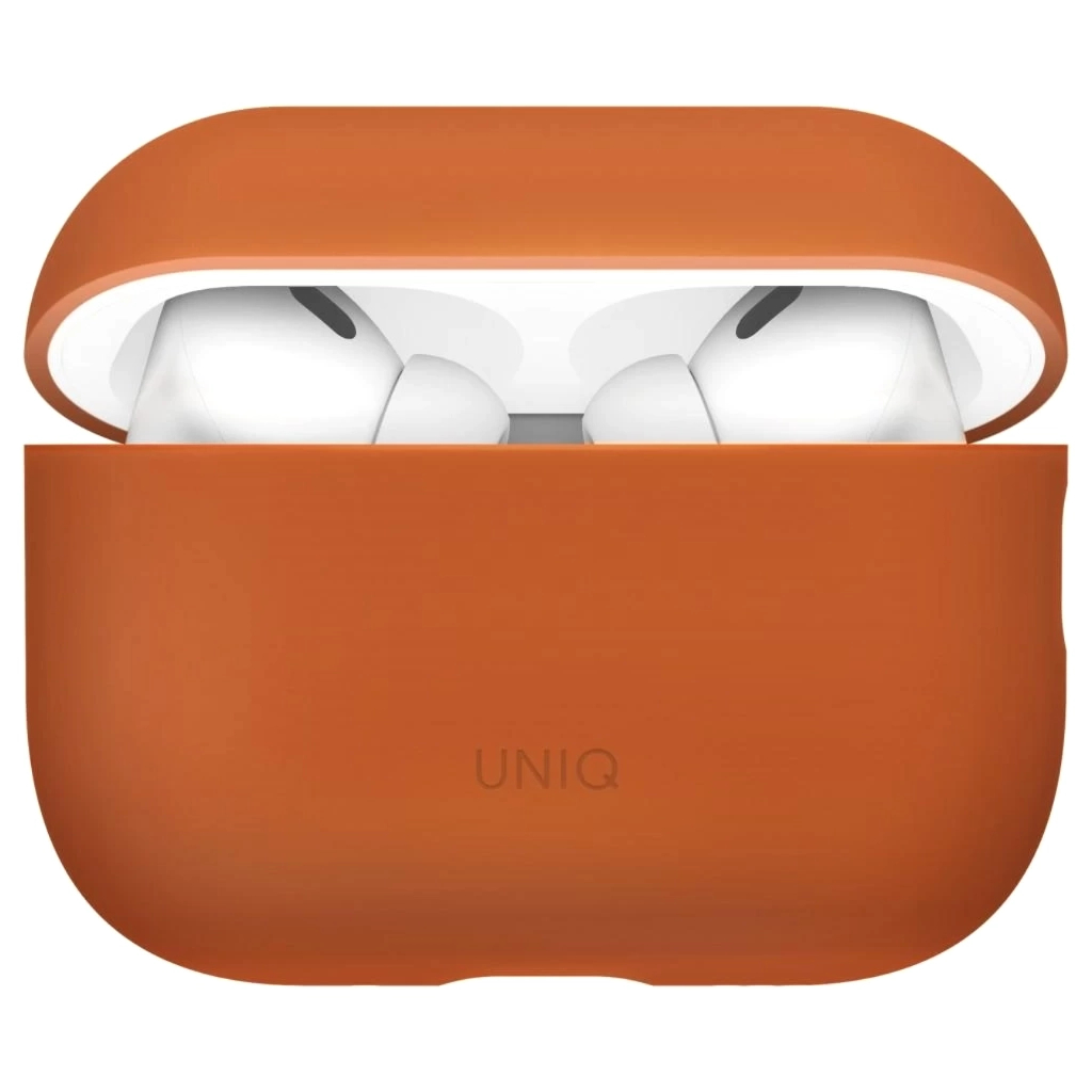 Чохол для навушників Uniq Lino для AirPods Pro 3 gen Silicone Orange (8886463696903)