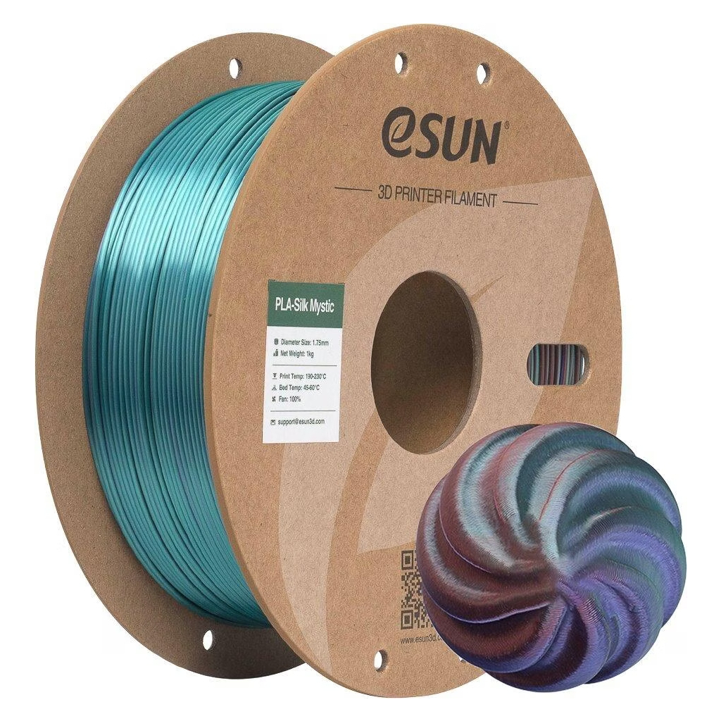 Пластик для 3D-принтера eSUN ePLA-Silk Mystic 1.75мм 1kg CopperPurpleGreen (EPLA-SILKMYSTIC-P175CPG1)