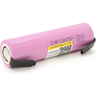 Акумулятор 18650 3000mah (2900-3100mah), 27A, 3.7V(2.5-4.25V), Pink Liitokala (Lii-30Q-N)