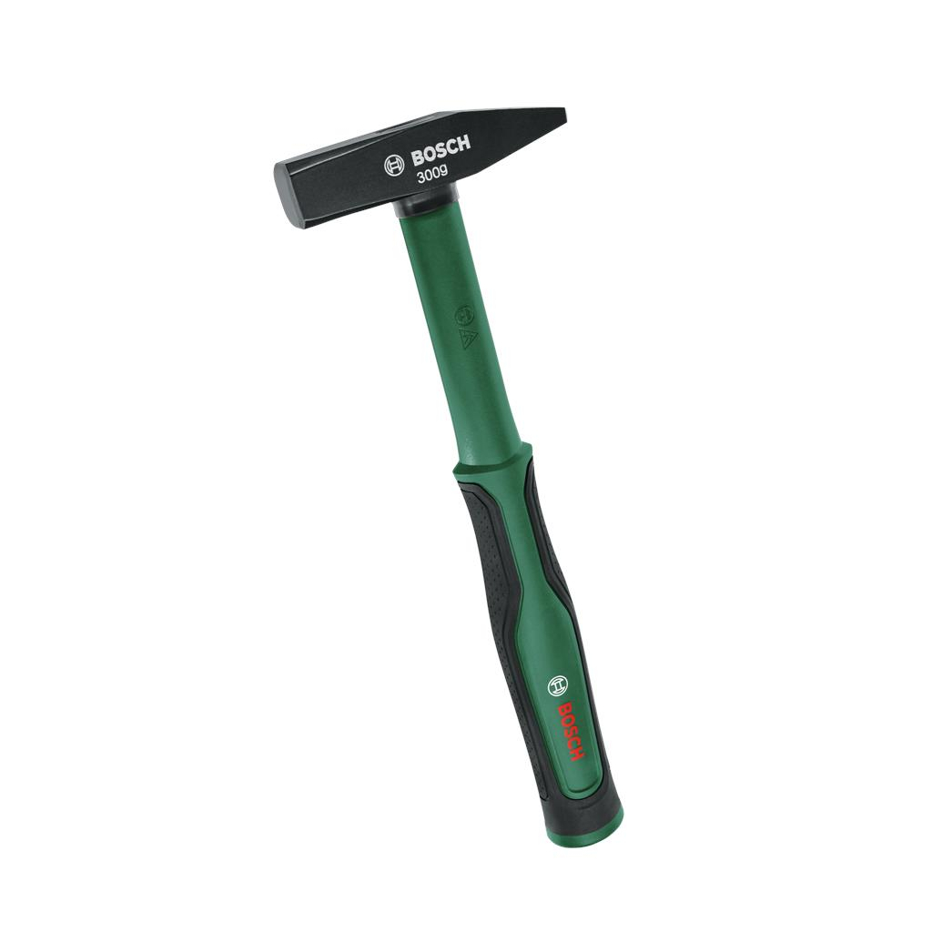 Молоток Bosch слюсарний 300г 30см руків'я скловолокно з м‘яким бампером (1.600.A03.4GL)