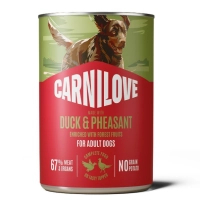 Canned food for dogs Carnilove Duck & Pheasant 400 g (8595602582853)