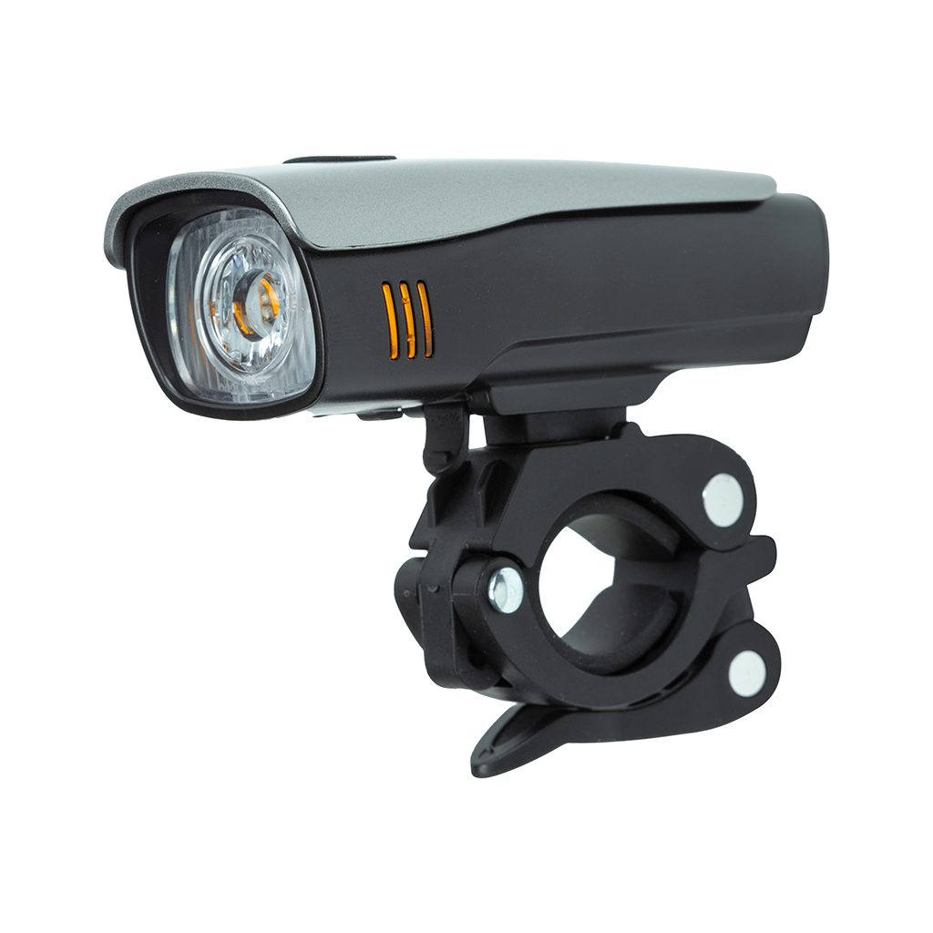 Передня велофара HiSmart 300 люмен, LED, USB, IPX5 (HS081492) Передня велофара HiSmart 300 люмен, LED, USB, IPX5 (HS081492)