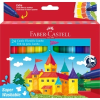 Faber-Castell felt-tip pens thickened Felt tip JUMBO 24 colors in a cardboard box (32539)