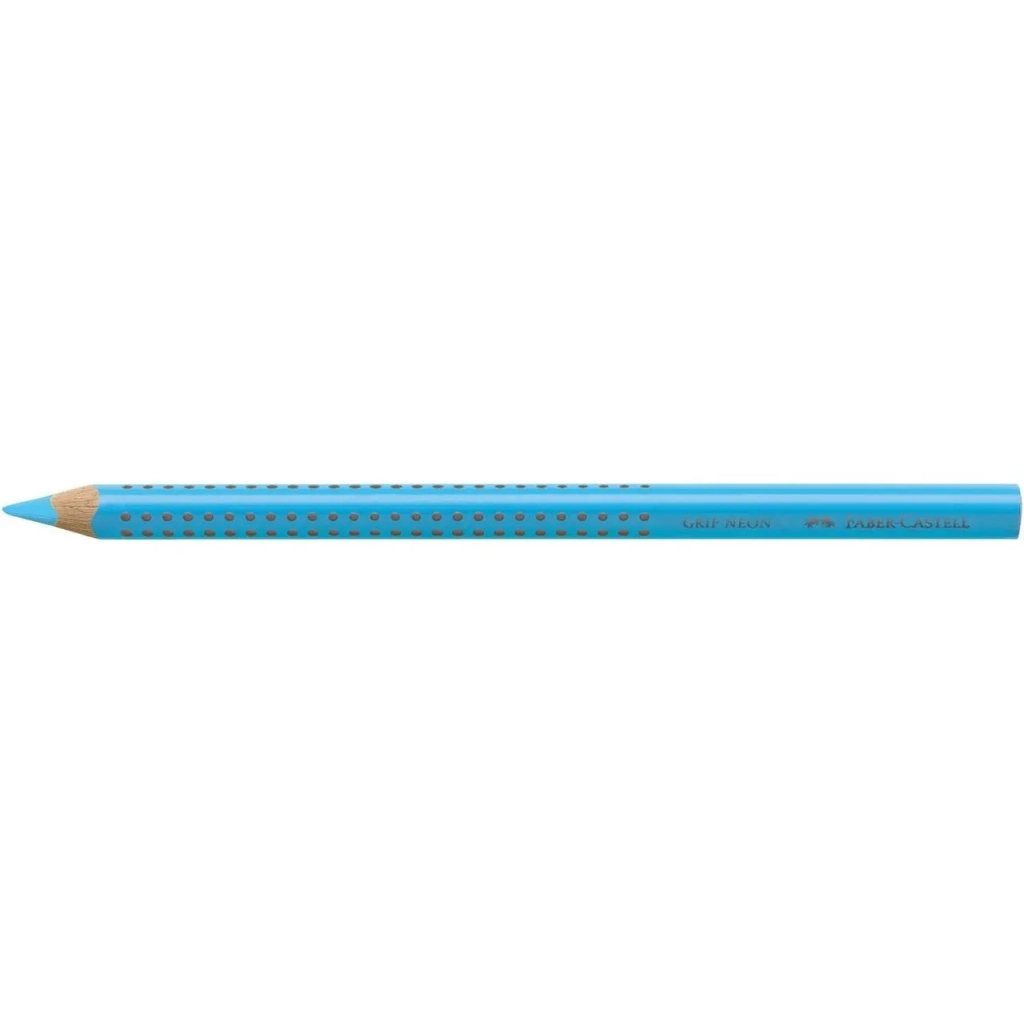 Маркер Faber-Castell олівець текстовиділювач Jumbo Grip Neon, колір блакитний (21331)