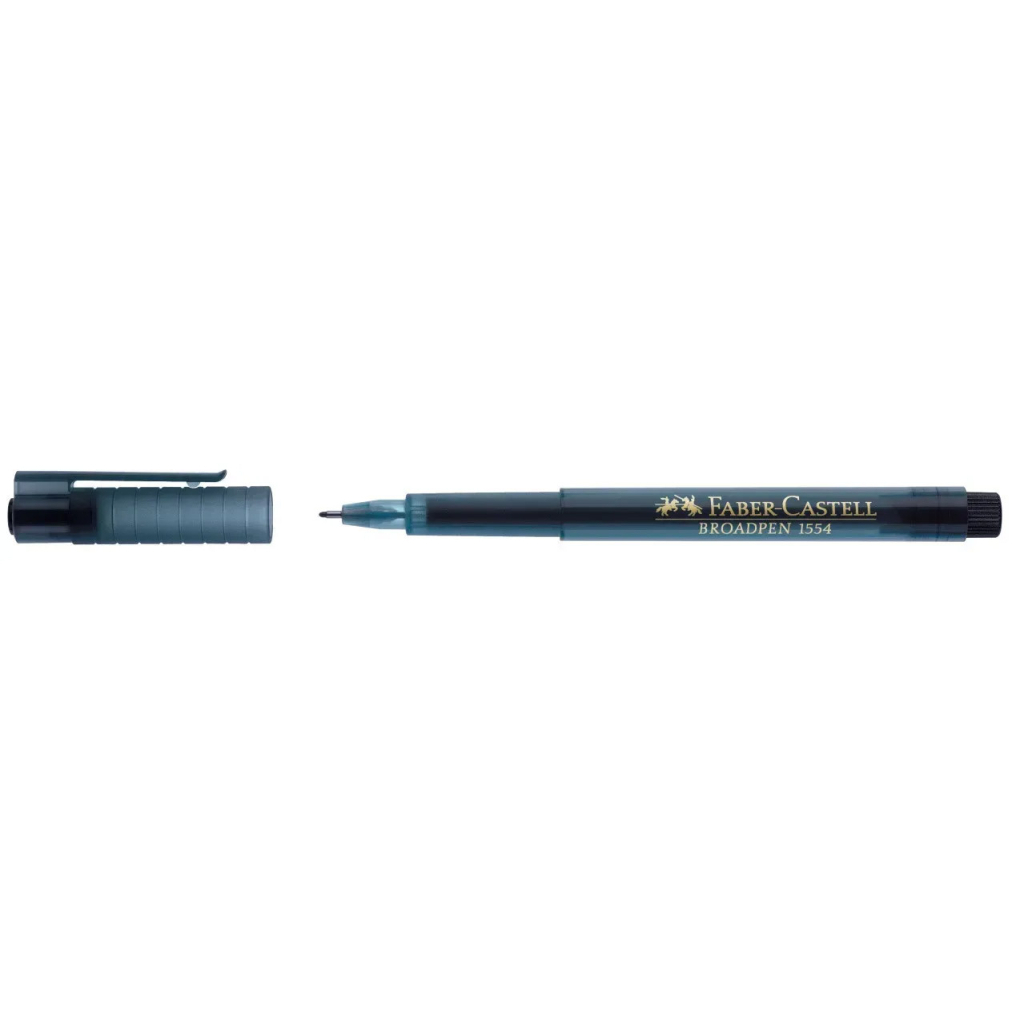 Лайнер Faber-Castell BROADPEN 1554 чорний, 0,8 мм (2023)