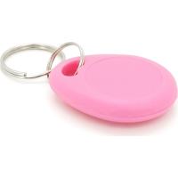 Keychain with Merlion MIFARE chip, 13.56MHz, 1K, pink (Mifare 1K1123)
