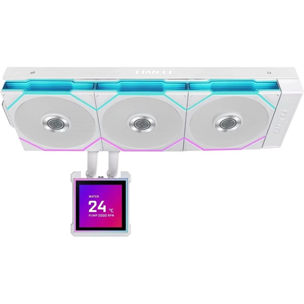 Система рідинного охолодження Lian Li HydroShift II LCD-S 360TL, White (G89.GHS2LCDS36TW.00) Система рідинного охолодження Lian Li HydroShift II LCD-S 360TL, White (G89.GHS2LCDS36TW.00)