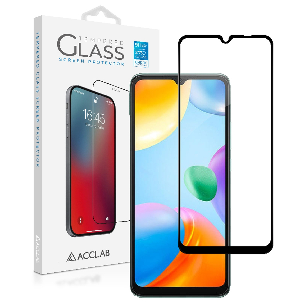 Скло захисне ACCLAB Full Glue Xiaomi Redmi 10C Black (1283126527142)