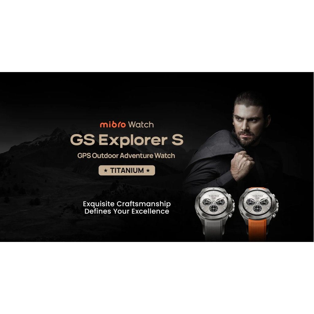 Смарт-годинник Mibro GS Explorer S 48mm Titan-Silicone XPAW023TS (XPAW023TS)