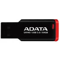 USB флеш накопичувач ADATA 64GB UV140 Black-Red USB 3.0 (AUV140-64G-RKD)