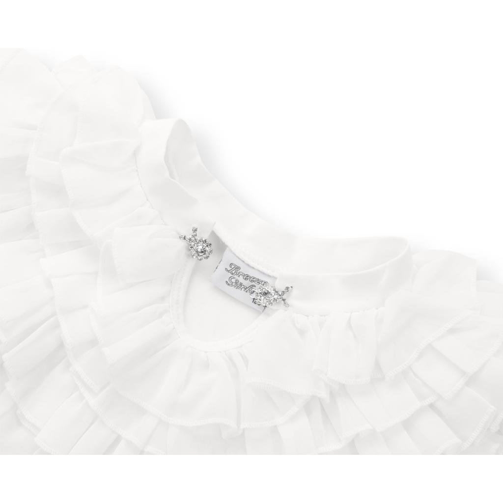 Кофта дитяча Breeze з шифоновими рюшами (9270-152G-cream)