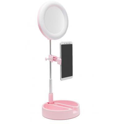 Blogger set XoKo BS-700 mini stand 30-58cm with LED lamp 16cm mirror (BS-700mini)