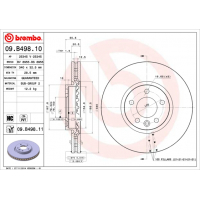 Brake disc Brembo 09.B498.10