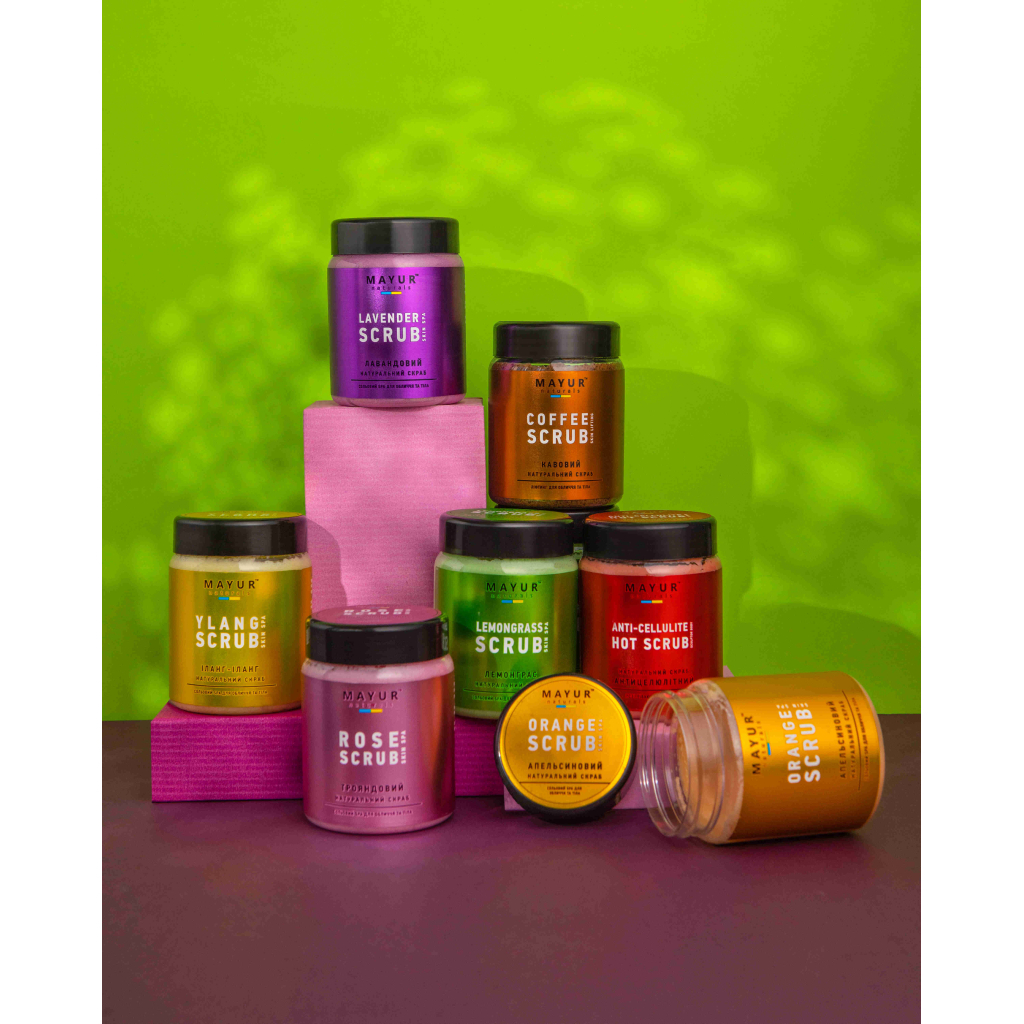 Скраб для тіла Mayur сольовий Апельсин і Вербена 250 мл (4820189560685)