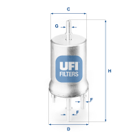 Fuel filter UFI 31.832.00