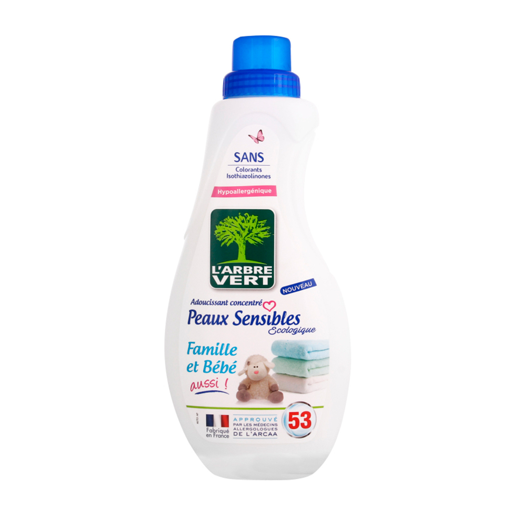 Кондиціонер для білизни L'Arbre Vert пом'якшувач Чутлива шкіра 800 мл (3450601028632)