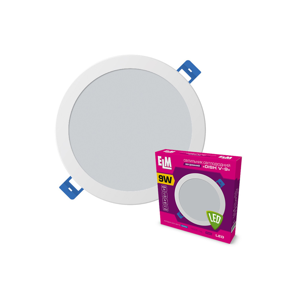 Світильник ELM Disk V- 9 9W 4000K (26-0085) Світильник ELM Disk V- 9 9W 4000K (26-0085)