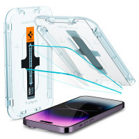 Скло захисне Spigen Apple Iphone 14 Pro Max Glas tR EZ Fit (2 Pack), Clear (AGL05202)