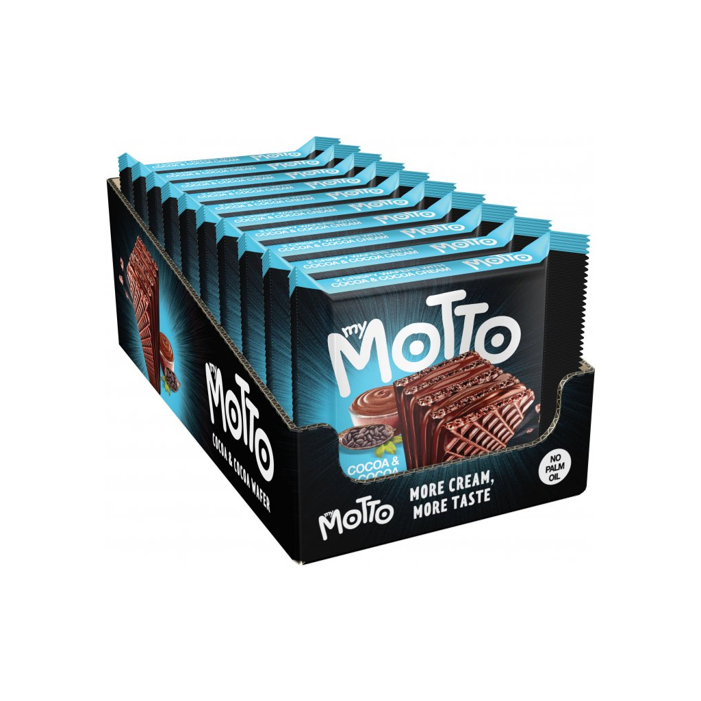 Вафлі MyMotto Подвійне какао 34 г (3800205871705)