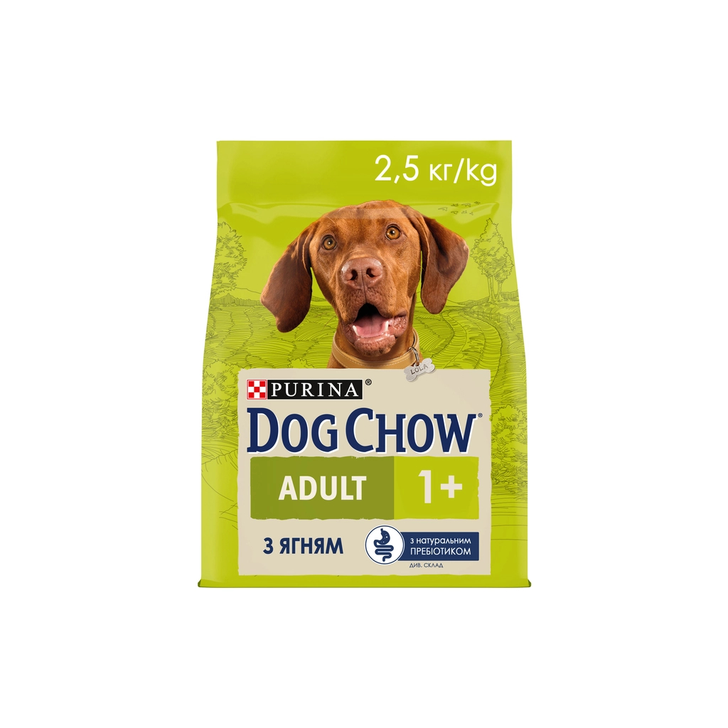 Сухий корм для собак Purina Dog Chow Adult Lamb зі смаком ягняти 2.5 кг (7613034485946)