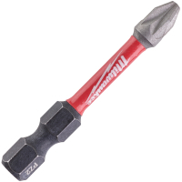 Bit set Milwaukee SHOCKWAVE, PZ2, 50 mm, 10 pcs (4932430866)