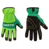 Protective gloves Verto synthetic leather, grade 9, green (97H121)