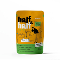 Wet food for cats Half&Half for sterilized pieces with turkey in jelly 100 g (4820261920895)