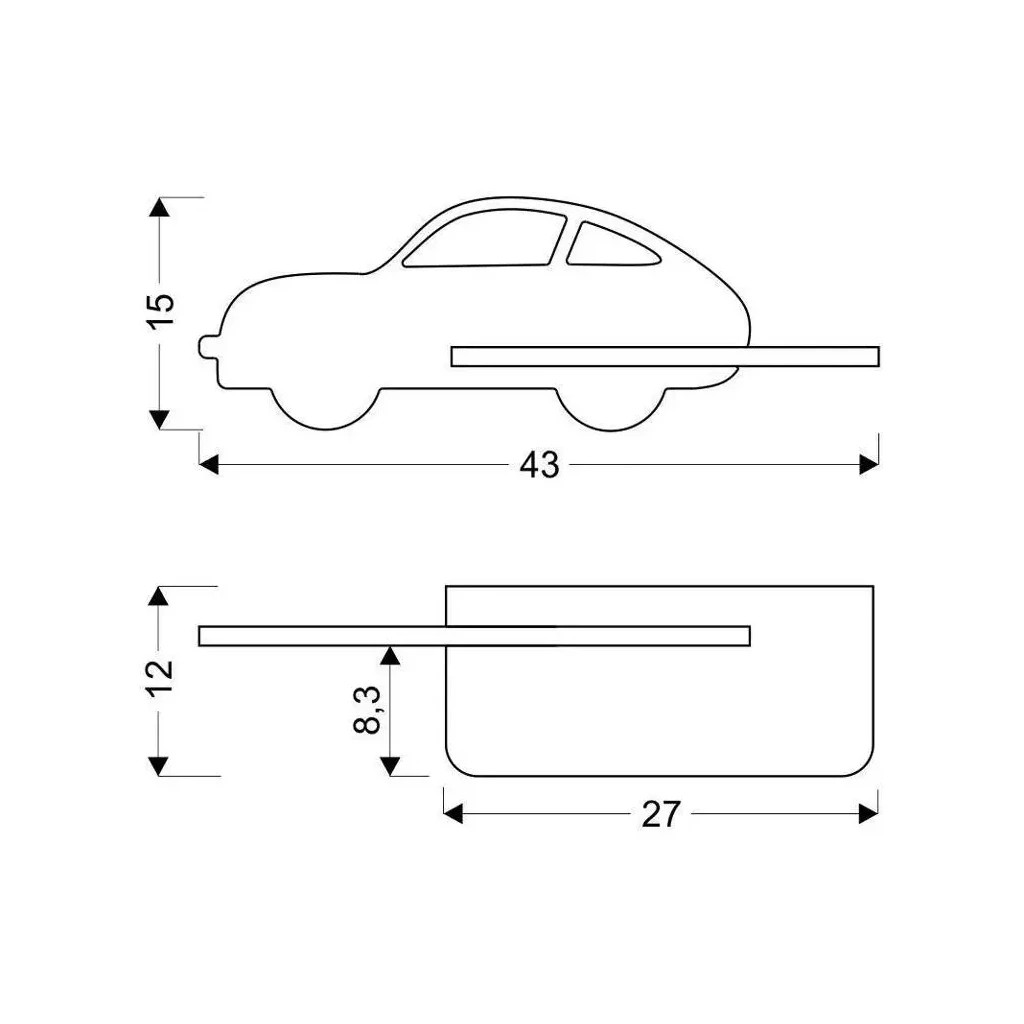 Світильник Candellux CAR (21-85085) Світильник Candellux CAR (21-85085)