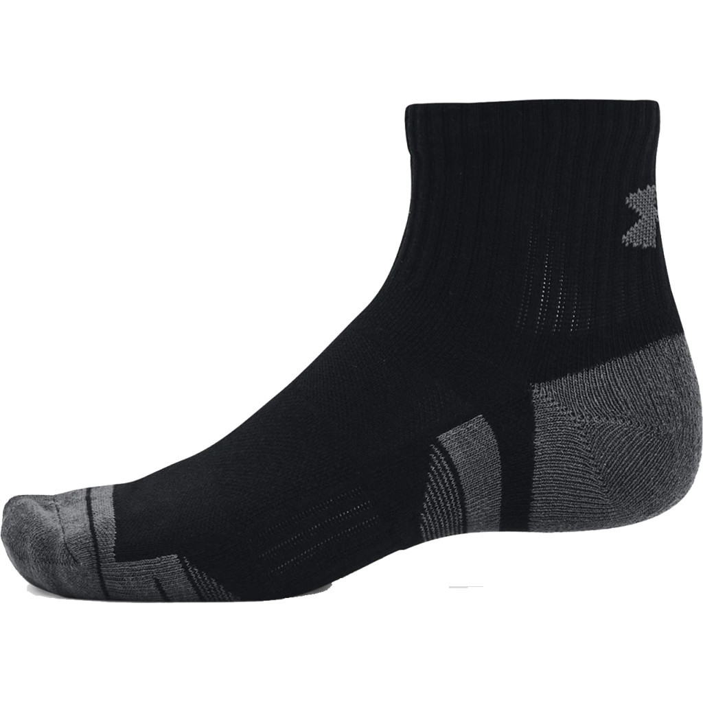 Шкарпетки Under Armour 1379528-001 Performance Cotton 3 пари Qtr чорний LG (196883994236)