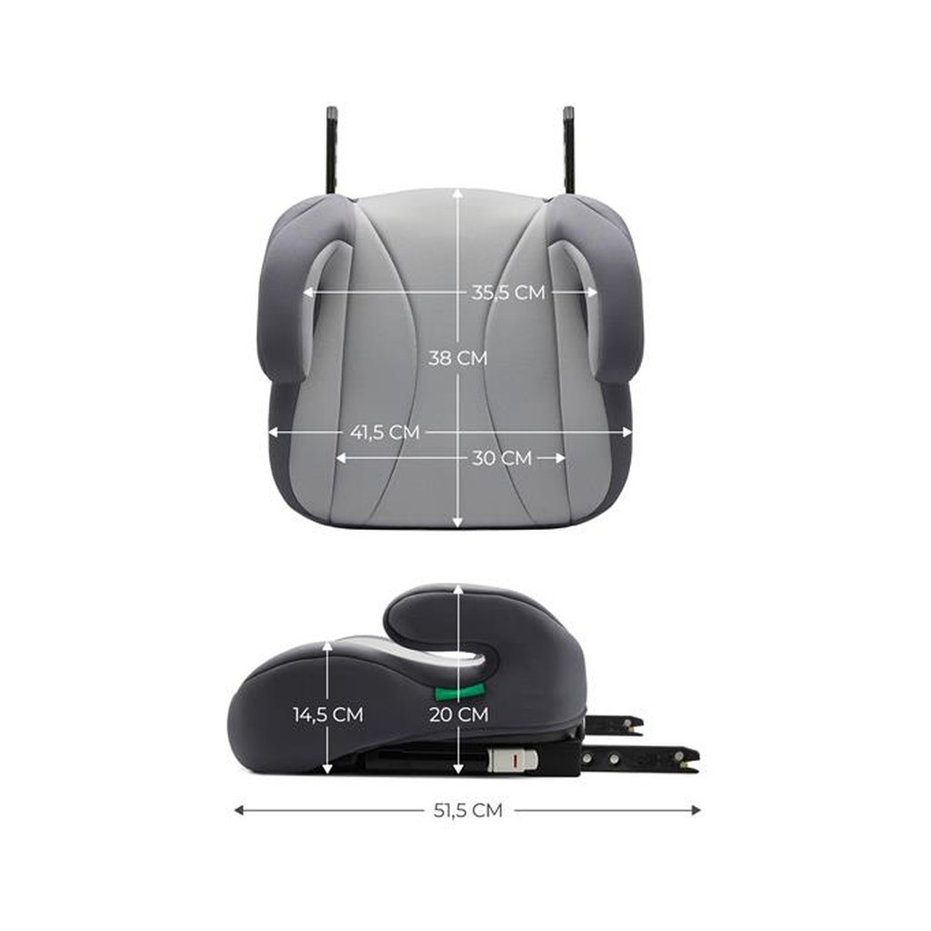 Автокрісло Kinderkraft бустер i-Boost Grey (KCIBOO00GRY0000) (5902533924806)