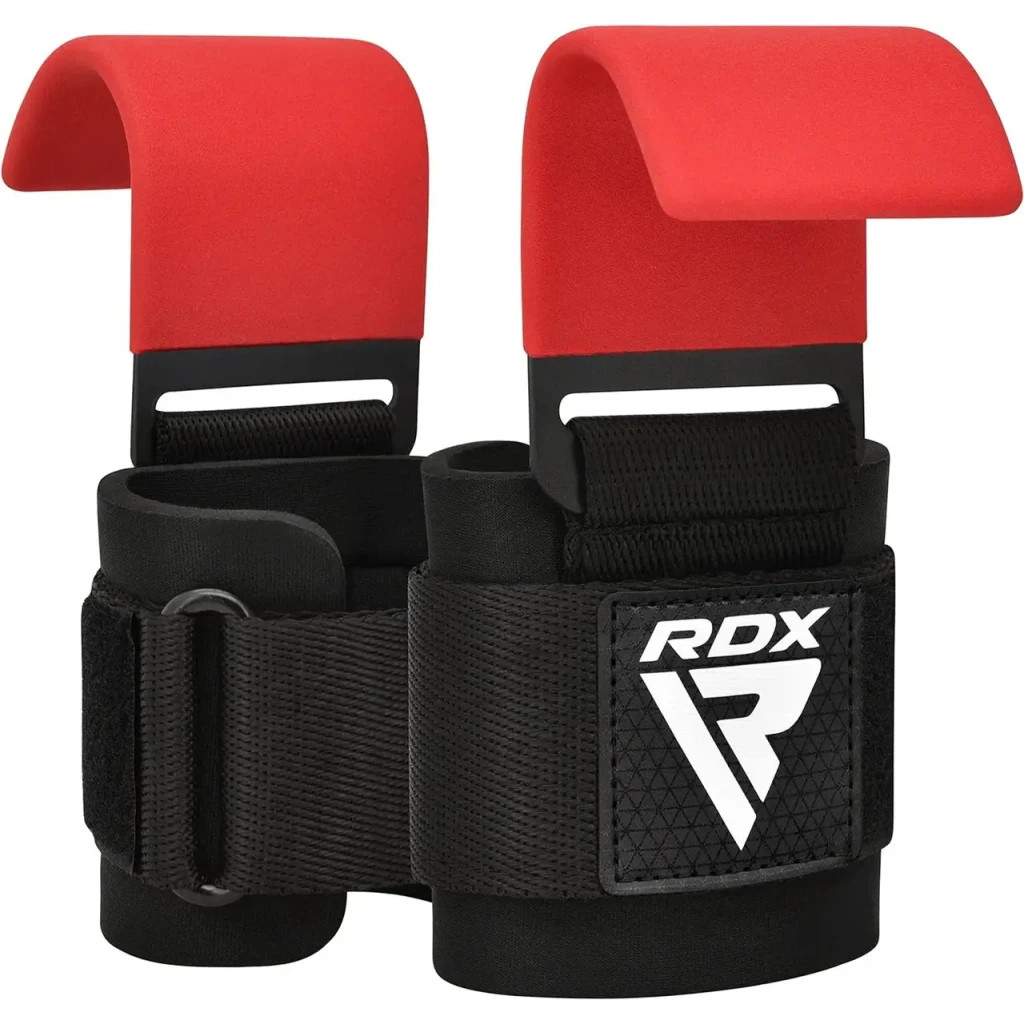 Гаки для тяги на зап'ястя RDX W5 Gym Hook Strap Red Plus (WAN-W5R+)