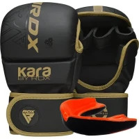 Рукавички для MMA RDX F6 Kara Matte Golden Plus S/M (GSR-F6MGL-S/M+)