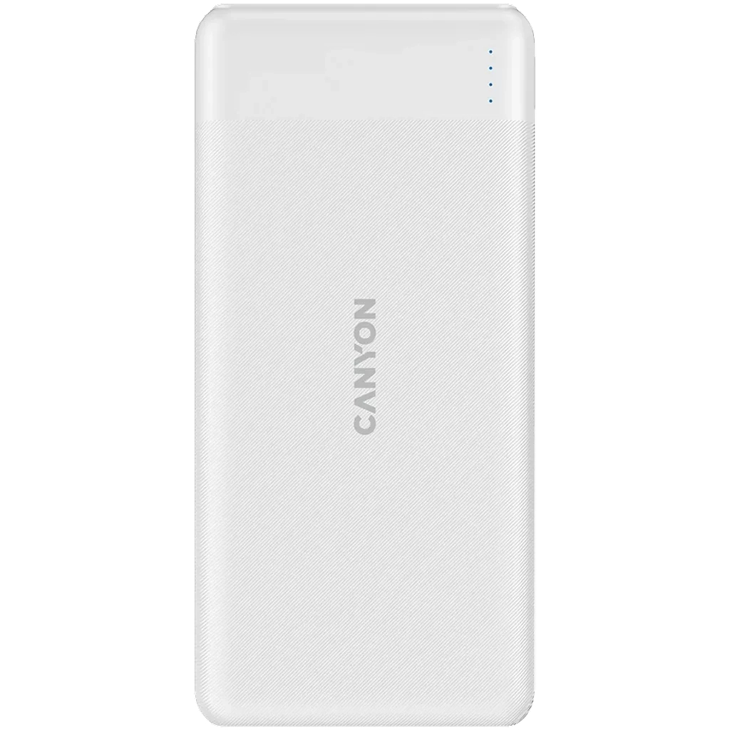 Батарея універсальна Canyon PB-109 10000 mAh PD/18W QC/3.0/20W White (CNE-CPB1009W)