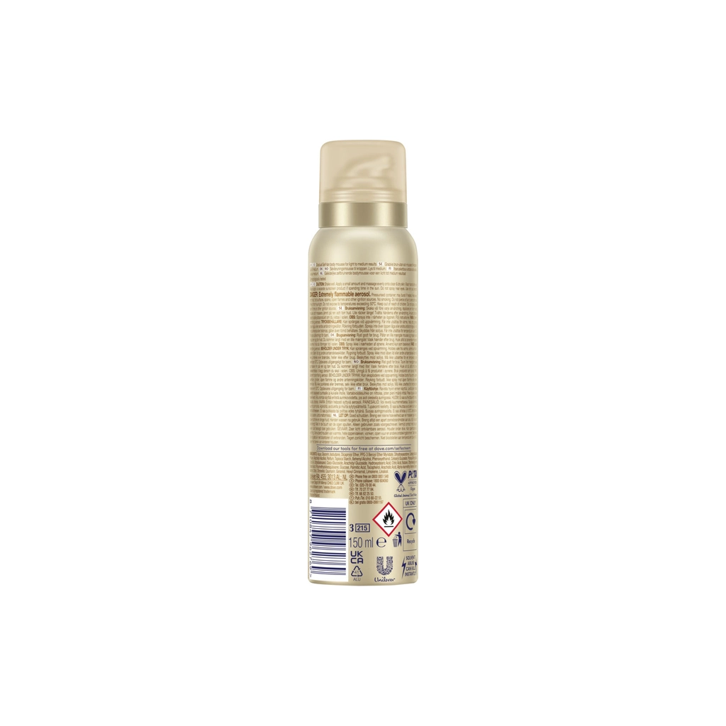 Автозасмага Dove Body Love Summer Revived Мус для тіла Від світлого до середнього 150 мл (8710847962769)