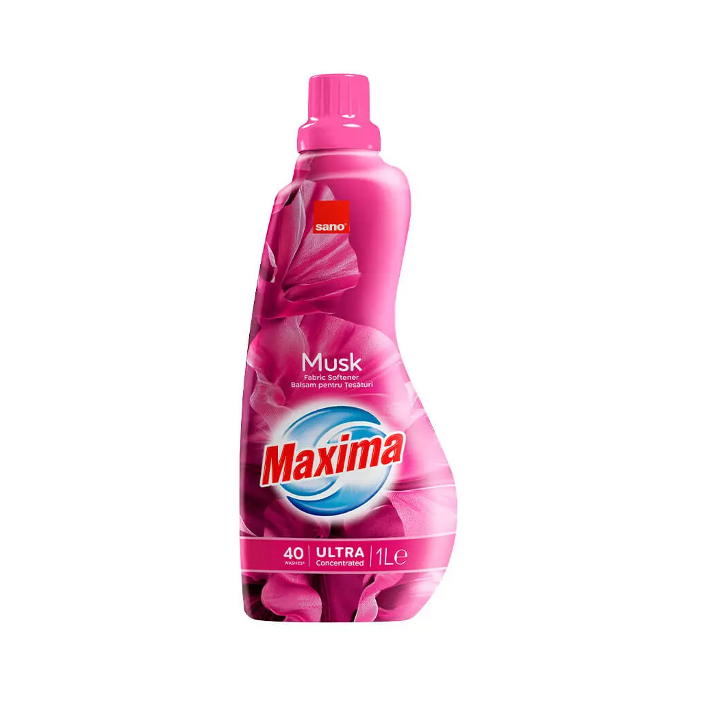 Кондиціонер для білизни Sano Maxima Musk Суперконцентрований пом'якшувач 1 л (7290102992850)