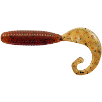 Fishing silicone Reins Fat G-Tail Grub 3" 568 Fire Sugar (12 pcs/pack) (1552.02.96)