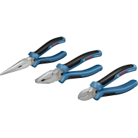 Bosch pliers set of 3, combined, elongated, side cutters (1.600.A01.6BG)