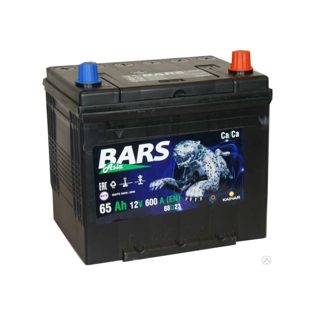 Акумулятор автомобільний Bars 65Ah ASIA Ев (-/+) (600EN)