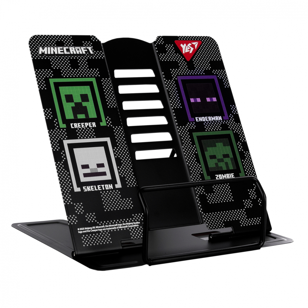 Підставка для книг Yes Minecraft метал чорна (470521)