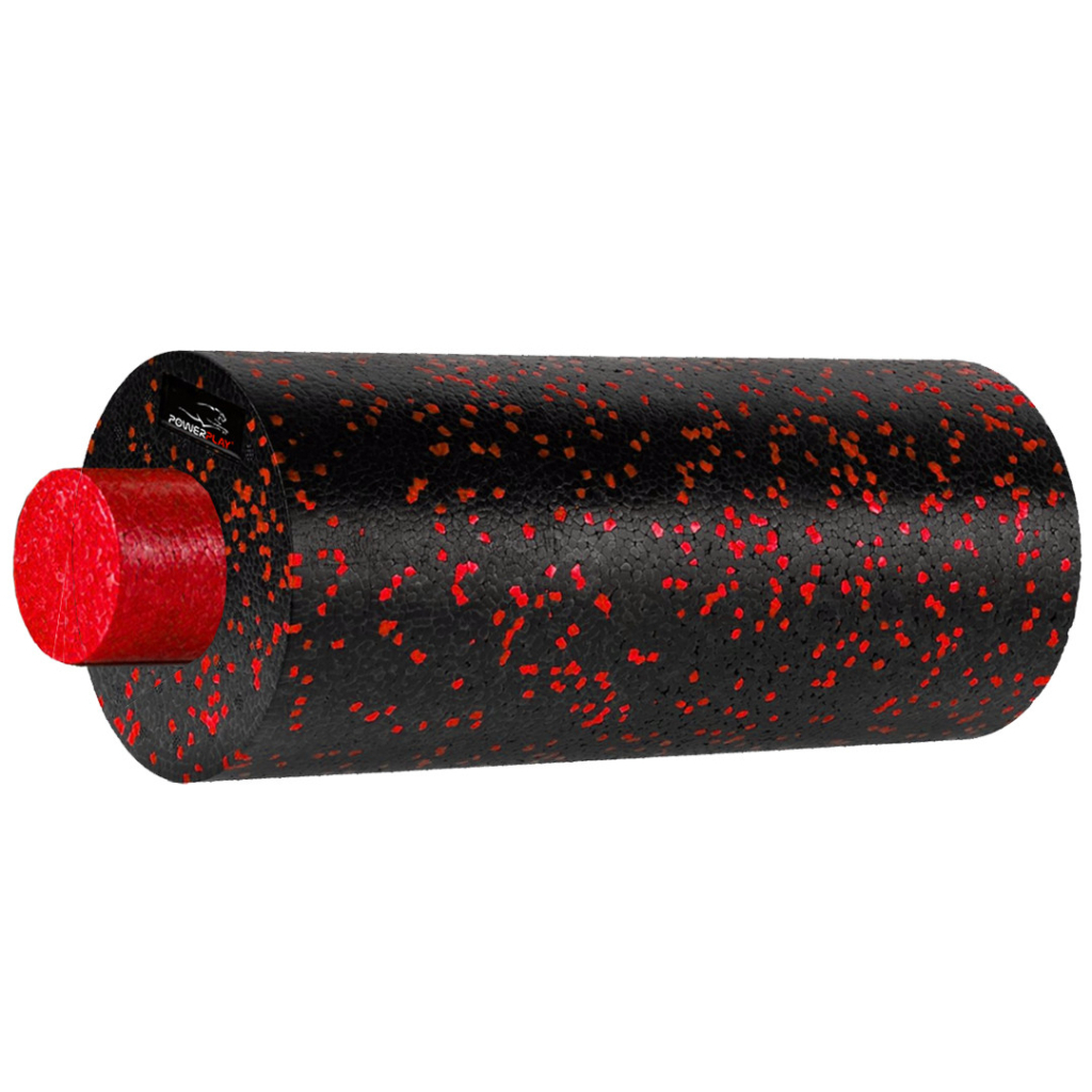Масажний ролик PowerPlay PP-4348 2 in 1 EPP Foam Roller 33x14см Чорно/Червоний (PP_4348_Red_(33*14))