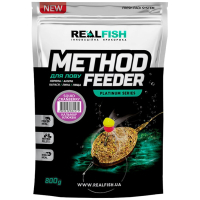 Прикормка Real Fish Method Feeder Кальмар-Журавлина 0.8kg (809.00.12)