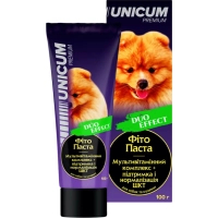 Паста для тварин Unicum Duo Мультивітамін+ШКТ для собак та цуценят 100 г (4820150208813)
