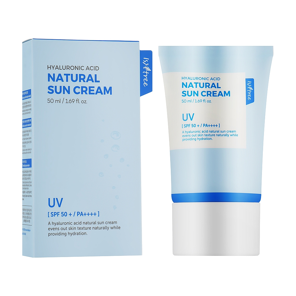 Засіб від засмаги IsNtree Hyaluronic Acid Natural Sun Cream SPF 50+ PA++++ 50 мл (8809800941672)