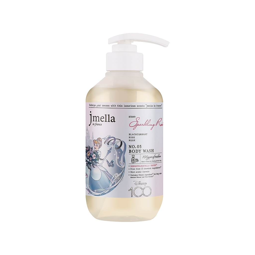 Гель для душу Jmella In France x Disney 100 Sparkling Rose Body 500 мл (8809711716789)