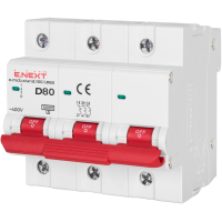 Automatic switch E.NEXT 3-pin e.mcb.stand. 80A D (10kA) (s026002)