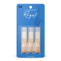 D'Addario Royal Sax Reed - Alto Sax #2.0 - 3-Pack (RJB0320)